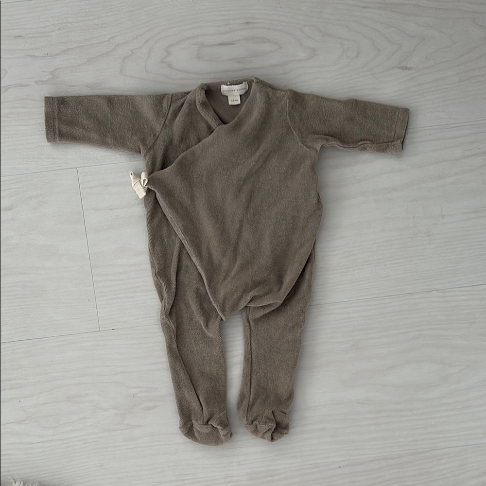 Terry cloth  Brown Kids One Piece